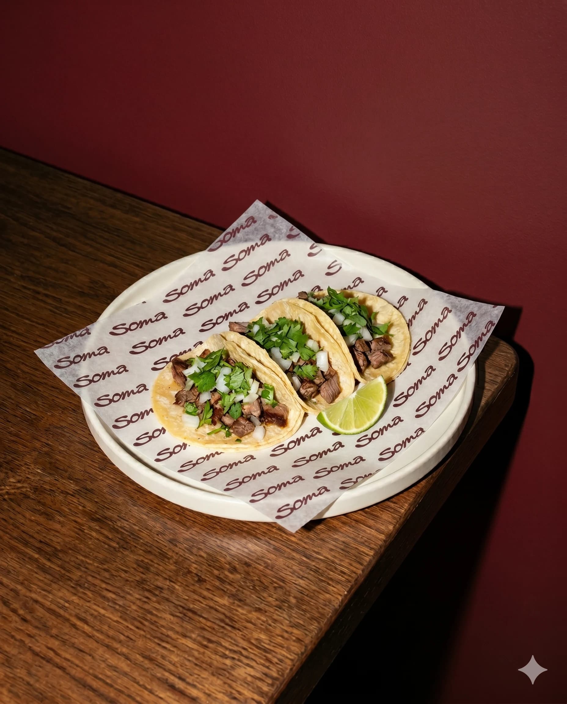 Restaurant food scene